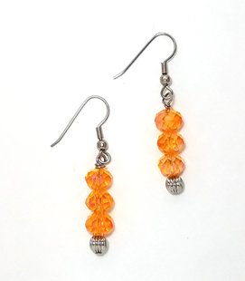 Crystal Orange Earrings ME140